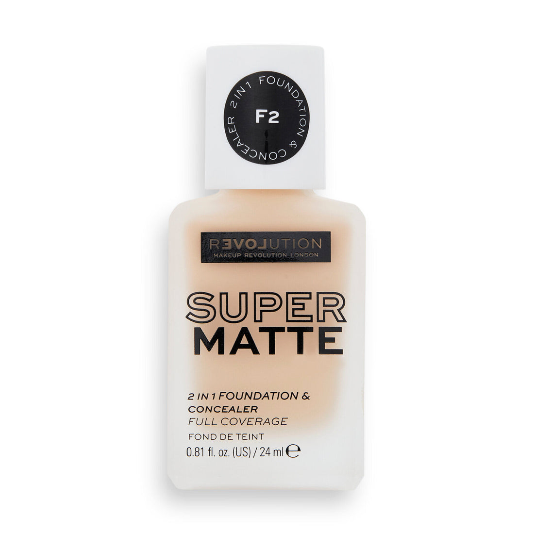 Relove By Revolution Supermatte Foundation F2 24ml