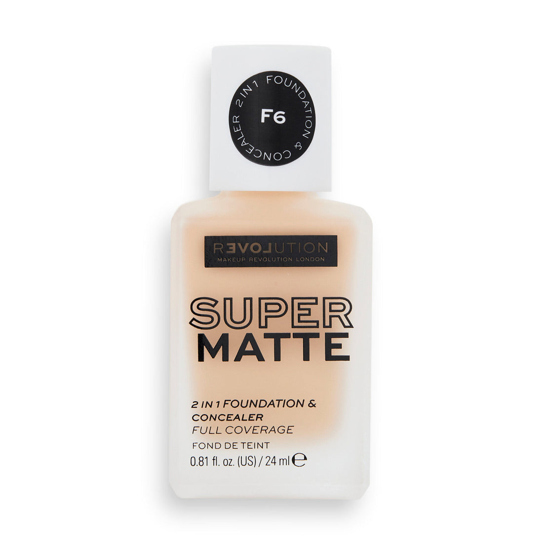 Relove By Revolution Supermatte Foundation F6 24ml