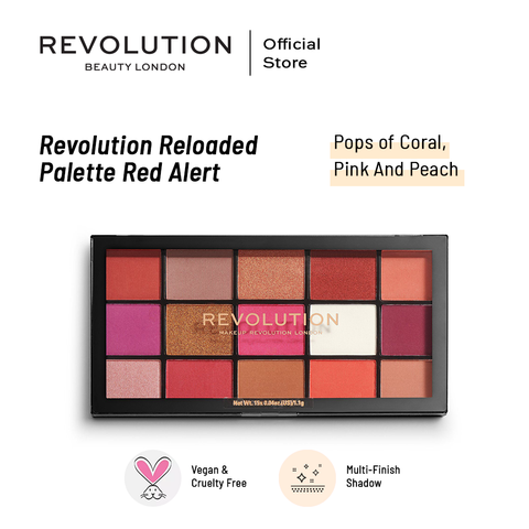 Makeup Revolution Reloaded Palette Red Alert