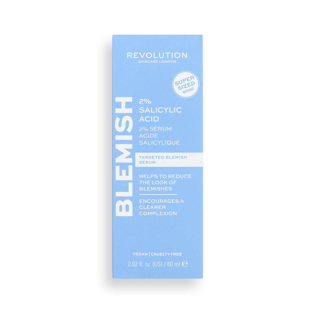 Revolution Skincare 2% Salicylic Acid BHA Anti Blemish Serum SUPER SIZED 60ml