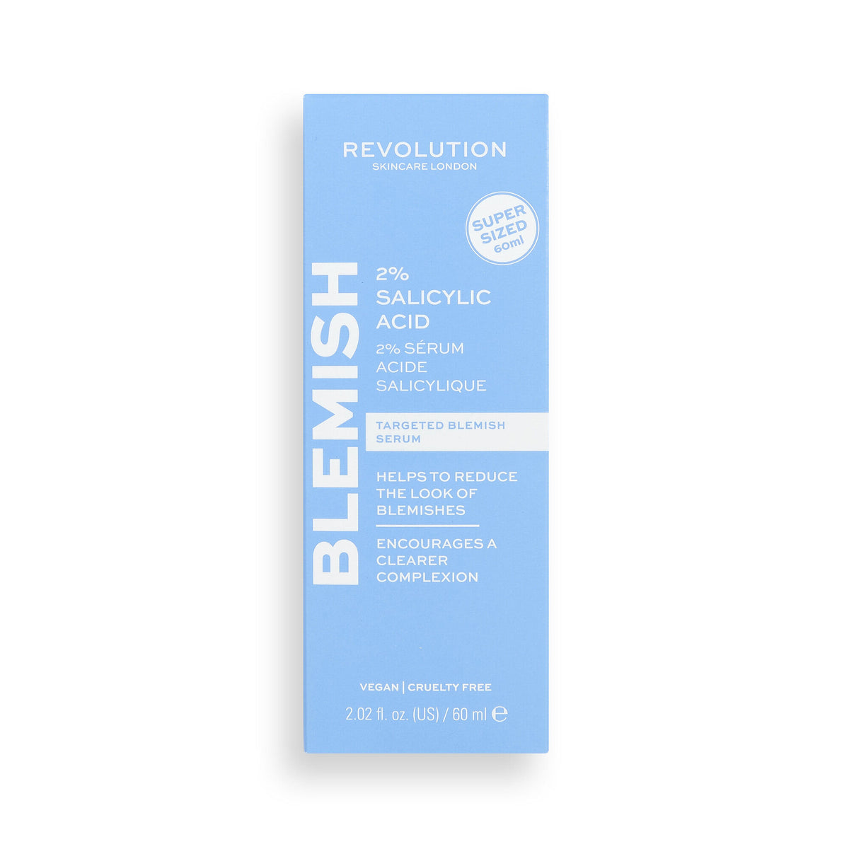 Revolution Skincare 2% Salicylic Acid BHA Anti Blemish Serum SUPER SIZED 60ml