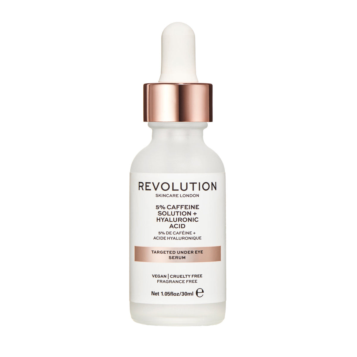 Revolution Skincare 5% Caffeine And Hyaluronic Acid Revitalising Under Eye Serum 30ml