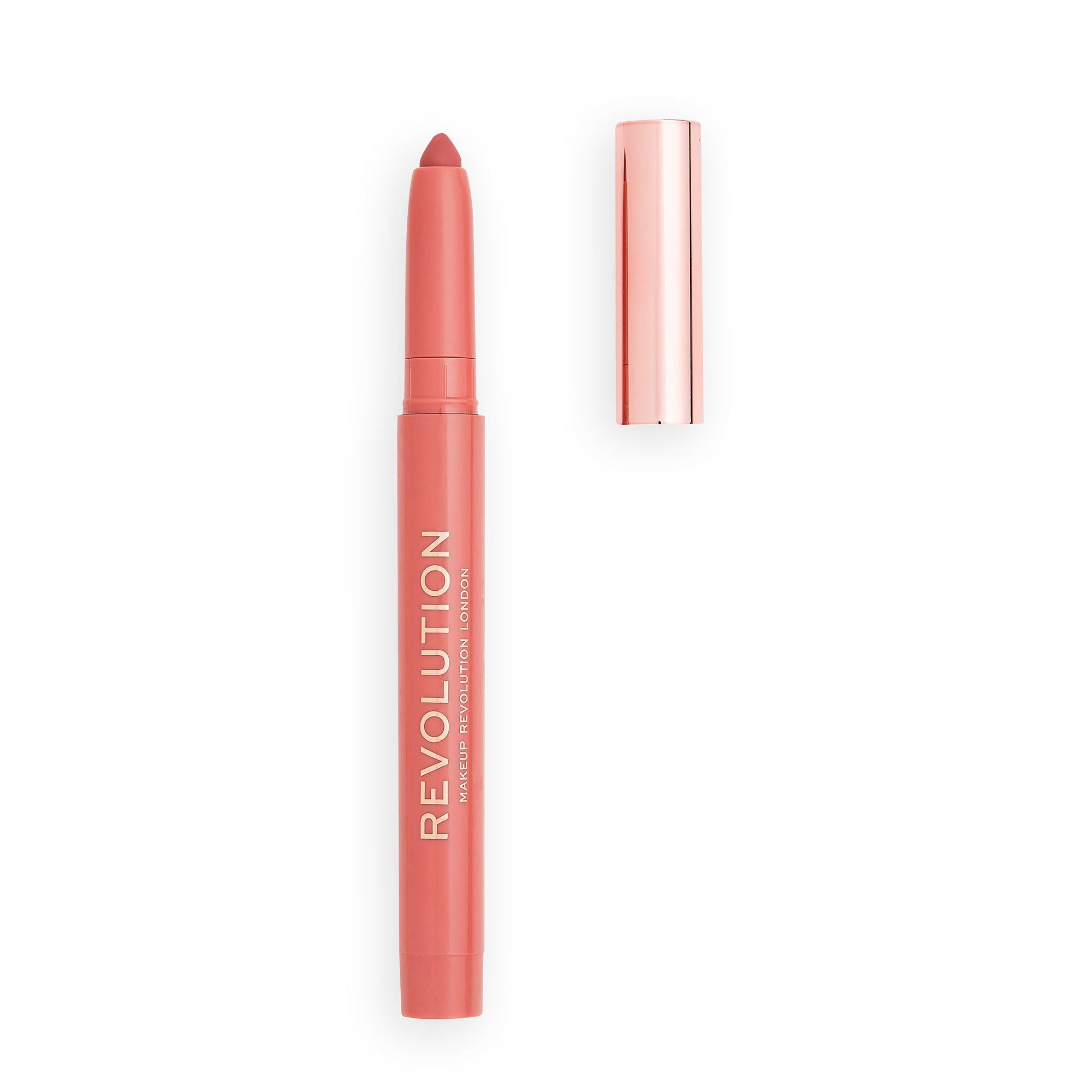 Revolution Velvet Kiss Lip Crayon White Wedding Nude