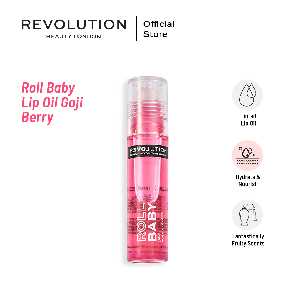 Relove By Revolution Roll Baby Lip Oil Goji Berry