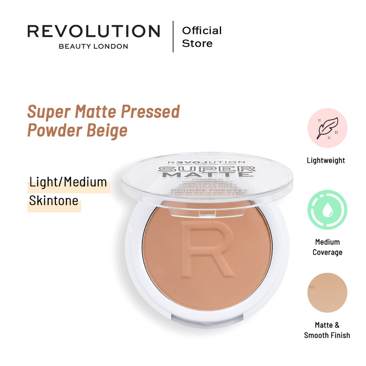 Relove By Revolution Super Matte Pressed Powder Beige