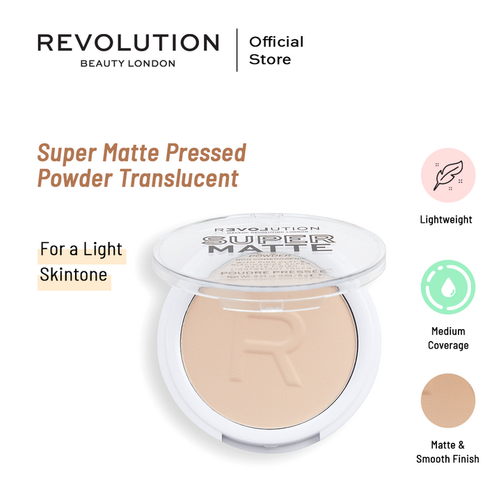 Relove By Revolution Super Matte Pressed Powder Translucent