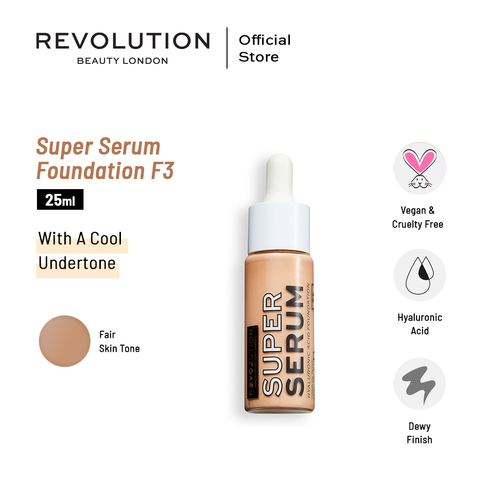 Relove By Revolution Super Serum Foundation F3 25ml