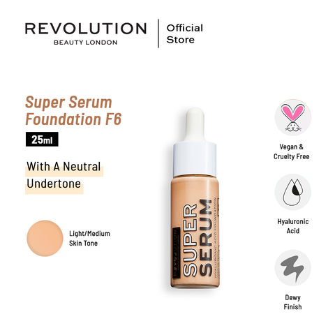 Relove By Revolution Super Serum Foundation F6 25ml