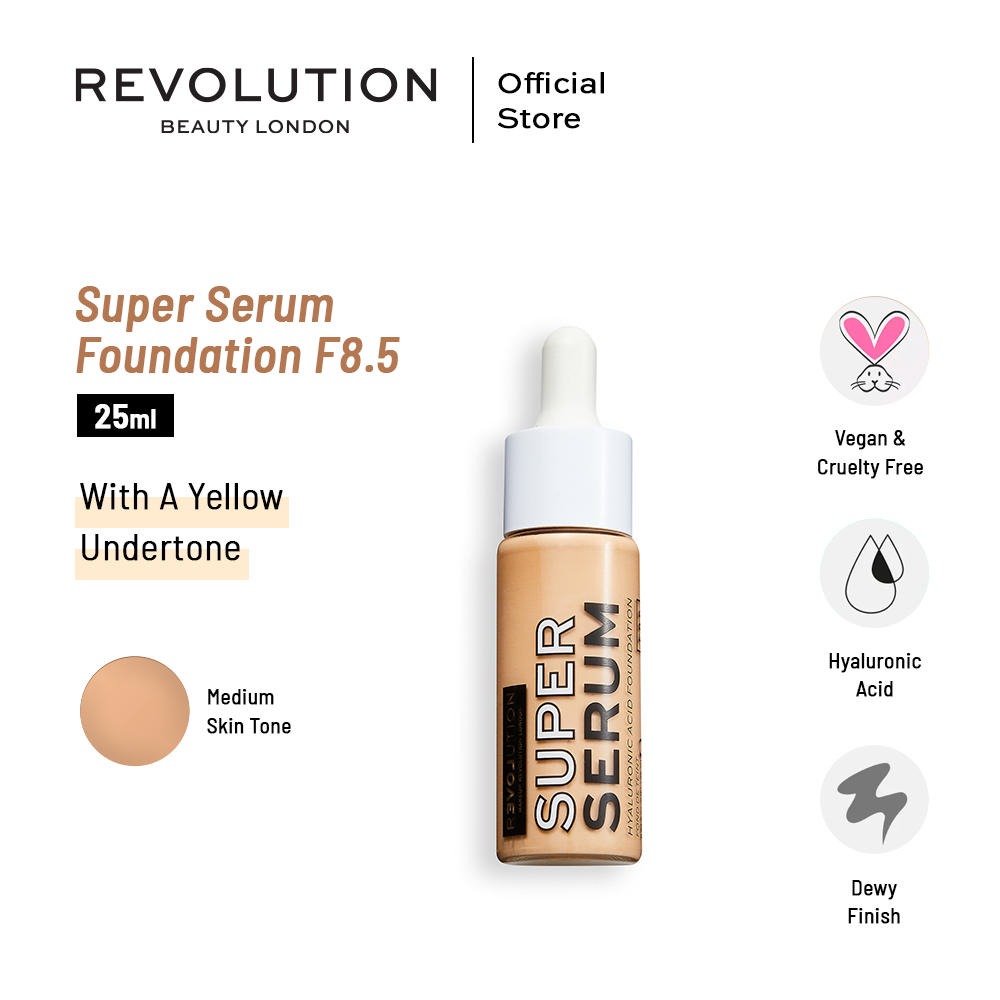 Relove By Revolution Super Serum Foundation F8.5 25ml