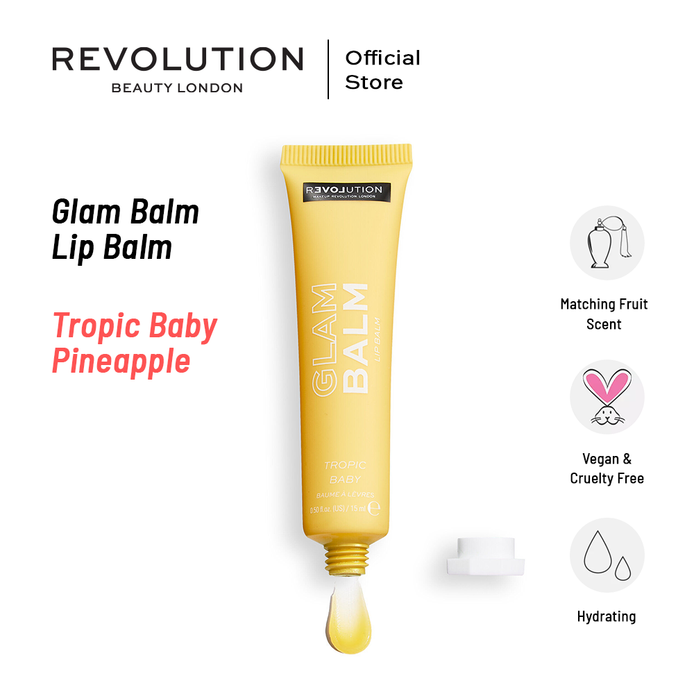 Relove By Revolution Glam Balm Lip Balm Tropic Baby Pineapple
